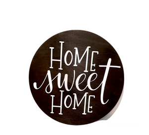 HOME SWEET HOME WOODEN 3D SIGN - BLACK