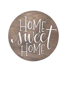 HOME SWEET HOME WOODEN 3D SIGN - LIGHT OAK GRAY MIX